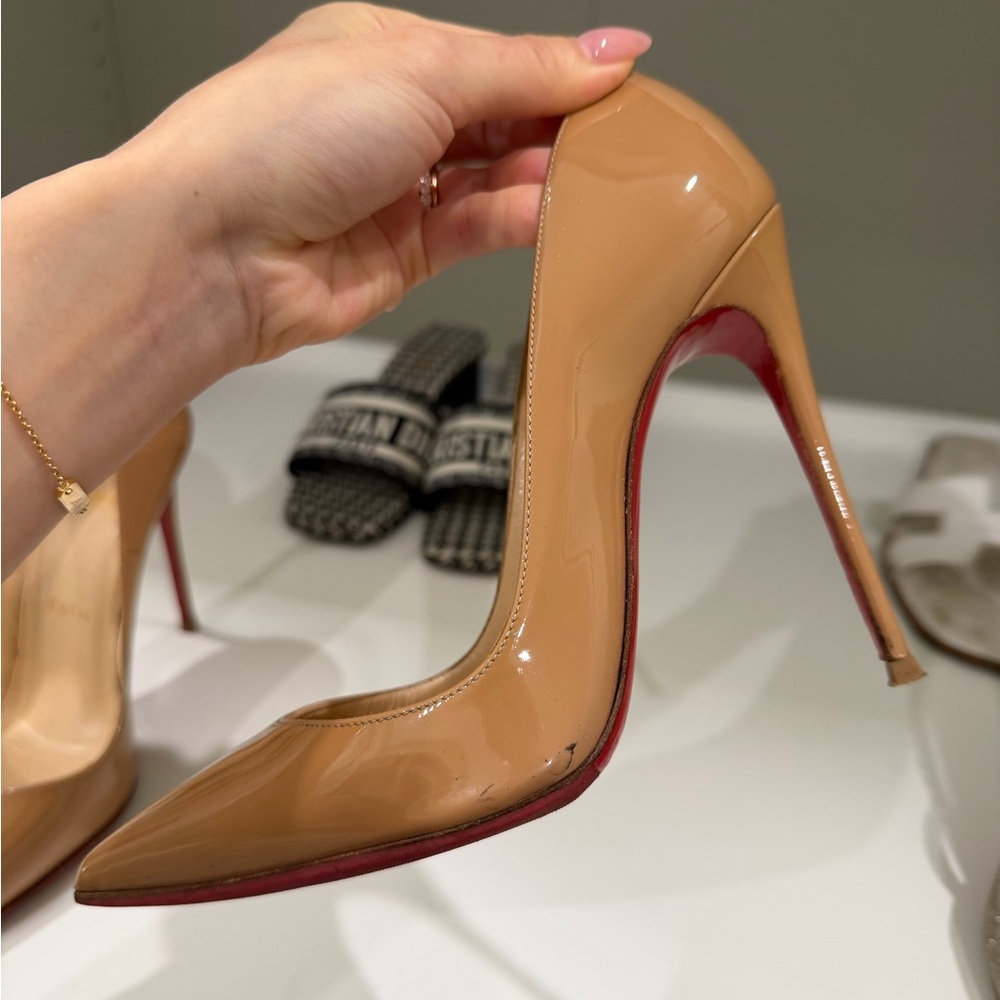 Christian Louboutin Nude Heels - Picture 8 of 14